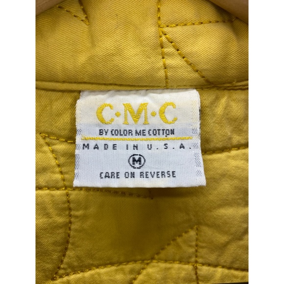 CMC by Color Me Cotton Button Down Jacket Yellow - Picture 8 of 8